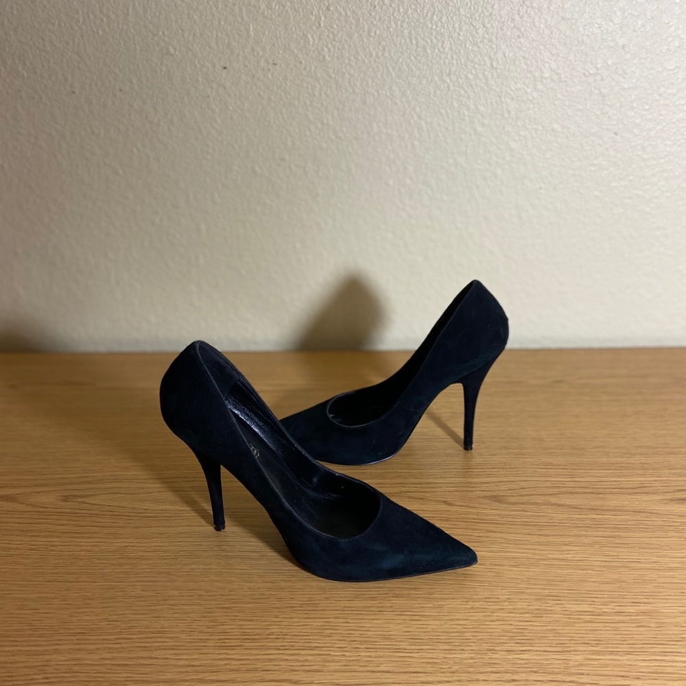Suede Black Aldo Heels